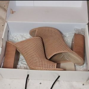 NWT Aldo Tan suede thiasa mule shoes